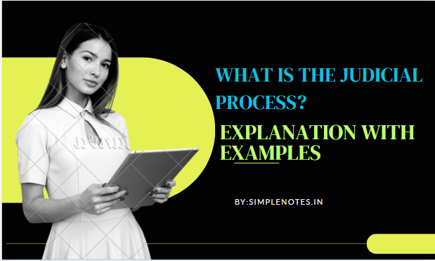 What Is the Judicial Process? Clear Explanation with Examples