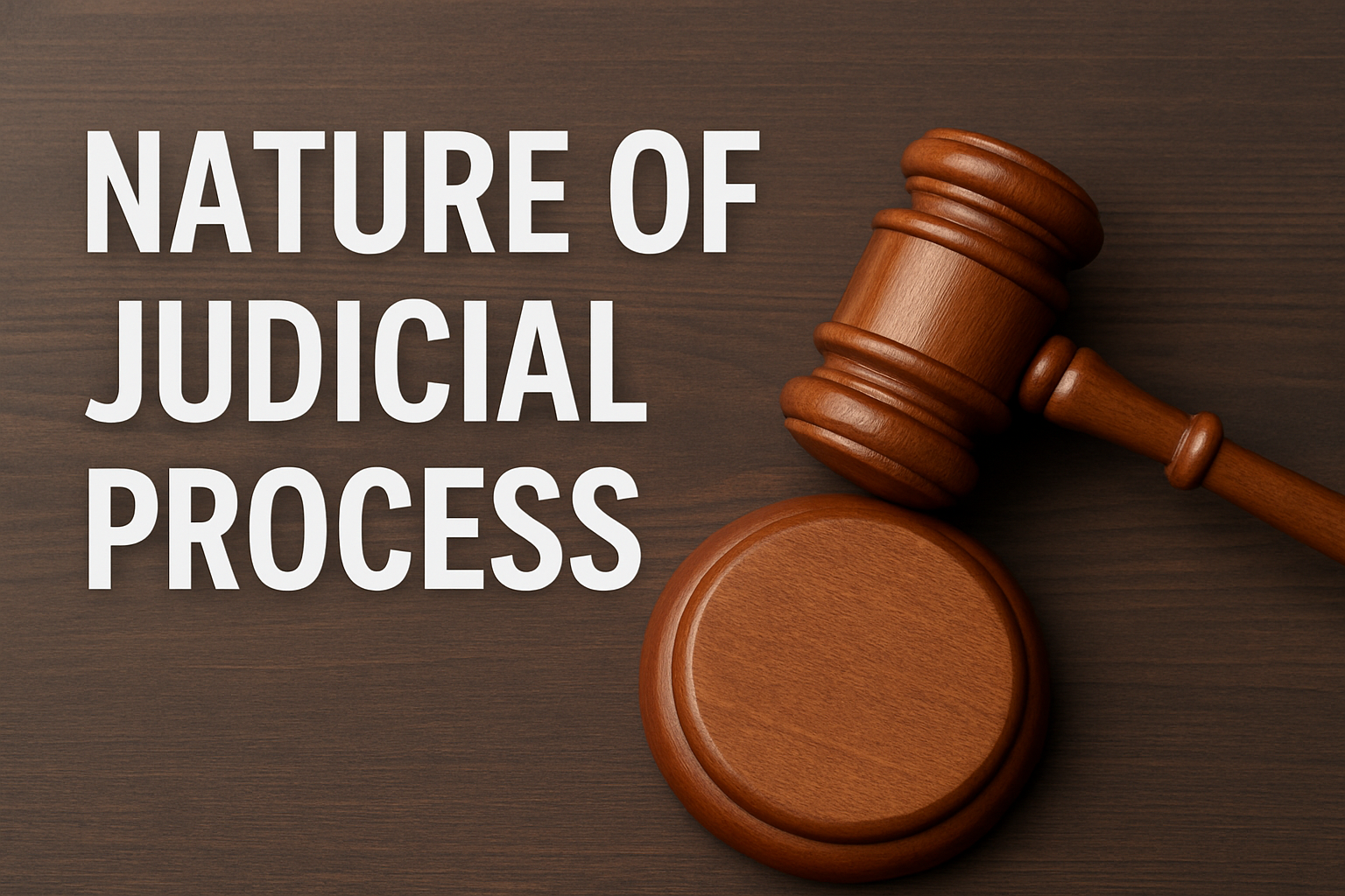 Nature of the Judicial Process