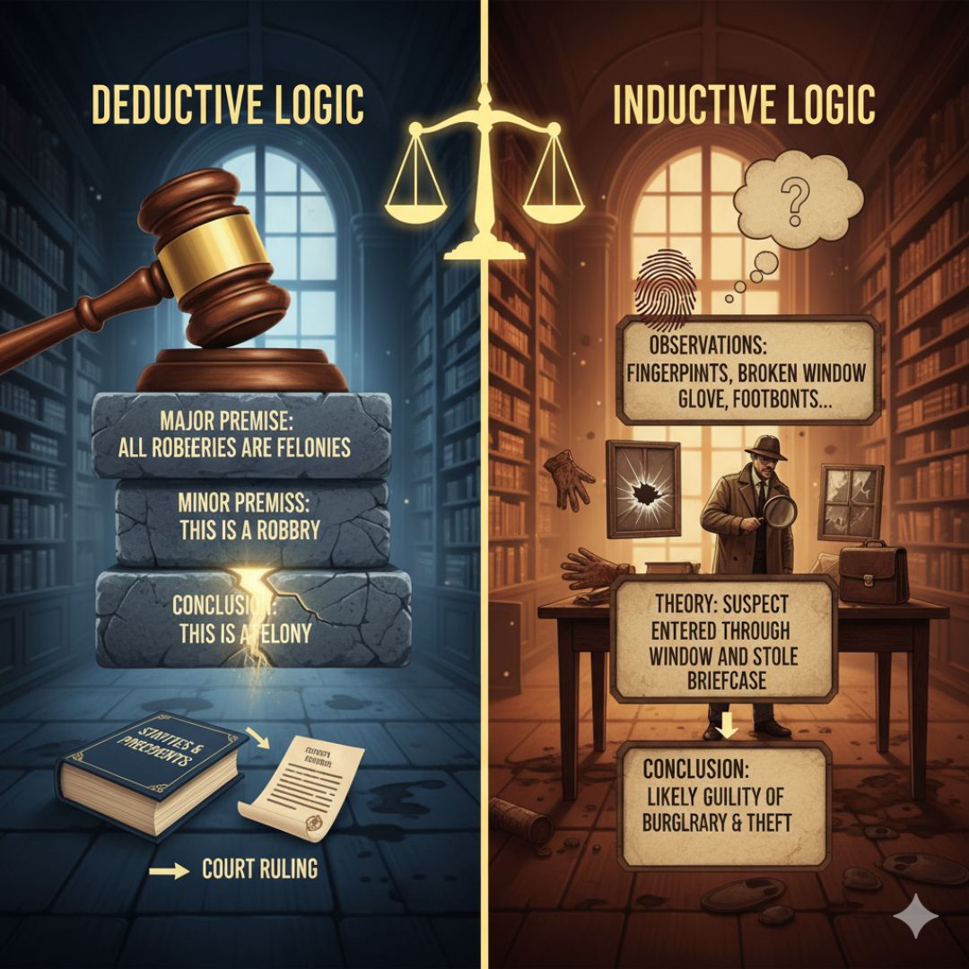 deductive vs inductive logic in law