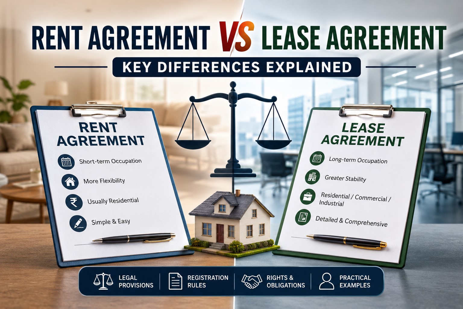 Rent Agreement vs Lease Agreement